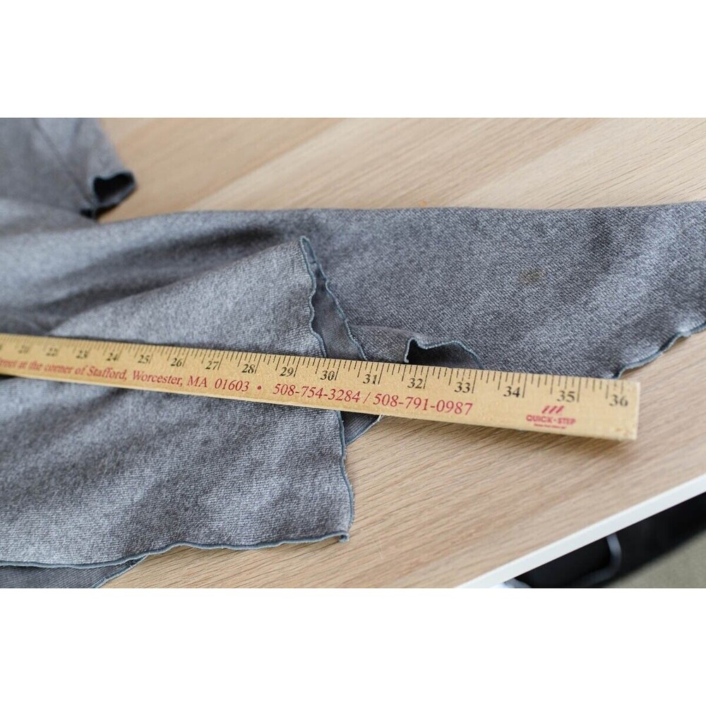 Flutter Squeak Gray Open Cardigan Asymmetrical M … - image 8